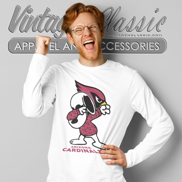 Snoopy Dabbing Arizona Cardinals Shirt Long Sleeve Tee Snoopy Dabbing Arizona Cardinals Shirt Long Sleeve Tee