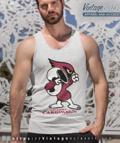 Snoopy Dabbing Arizona Cardinals Shirt Tank Top Racerback