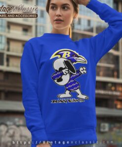 Snoopy Dabbing Baltimore Ravens Shirt Sweatshirt