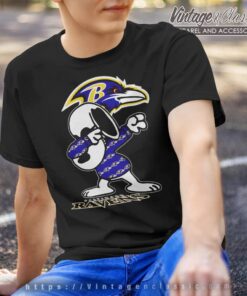 Snoopy Dabbing Baltimore Ravens Shirt T shirt