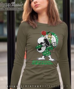 Snoopy Dabbing Boston Celtics Shirt 4 Snoopy Dabbing Boston Celtics Shirt Long Sleeve Tee