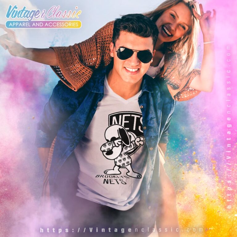 Snoopy Dabbing Brooklyn Nets Shirt V Neck TShirt Snoopy Dabbing Brooklyn Nets Shirt V Neck TShirt