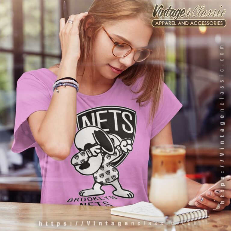 Snoopy Dabbing Brooklyn Nets Shirt Women T shirt Snoopy Dabbing Brooklyn Nets Shirt Women T shirt