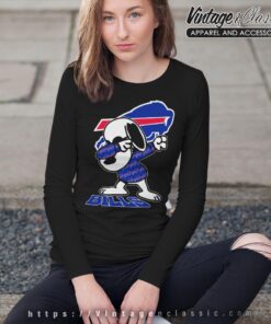 Snoopy Dabbing Buffalo Bills Shirt Long Sleeve Tee