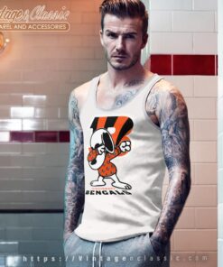 Snoopy Dabbing Cincinnati Bengals Shirt Tank Top Racerback
