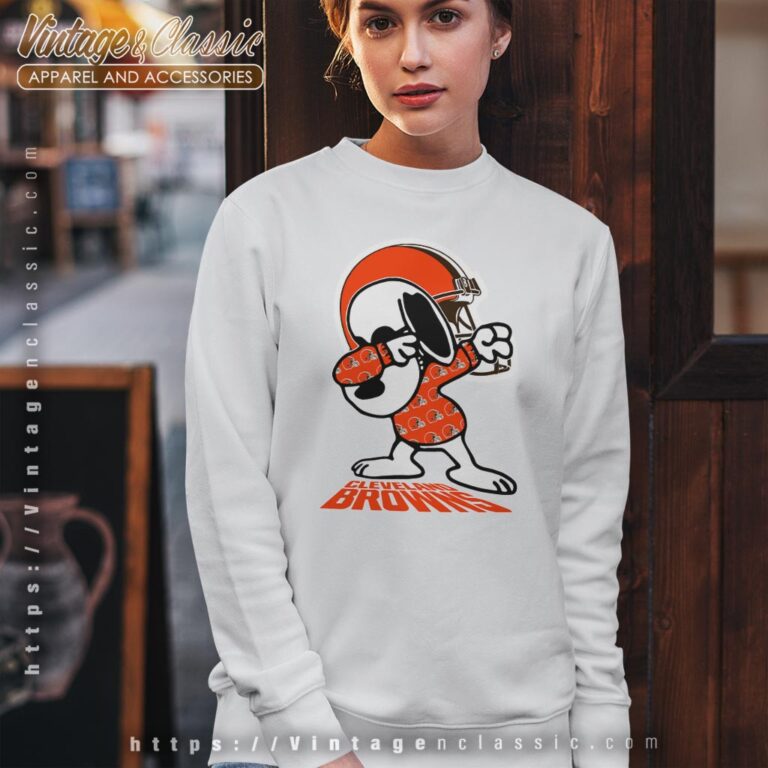 Snoopy Dabbing Cleveland Browns Shirt Sweatshirt Snoopy Dabbing Cleveland Browns Shirt Sweatshirt