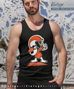 Snoopy Dabbing Cleveland Browns Shirt Tank Top Racerback