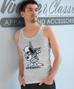 Snoopy Dabbing Dallas Cowboys Shirt Tank Top Racerback