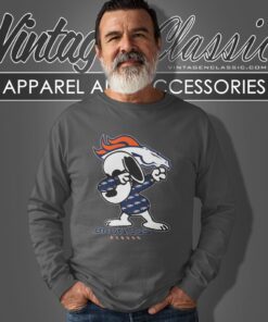Snoopy Dabbing Denver Broncos Shirt Long Sleeve Tee