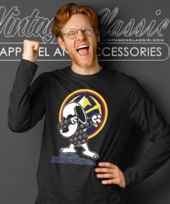 Snoopy Dabbing Denver Nuggets Shirt Long Sleeve Tee