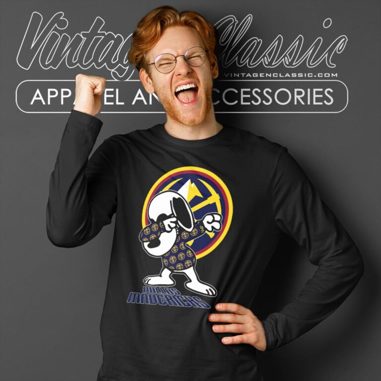 Snoopy Dabbing Denver Nuggets Shirt Long Sleeve Tee Snoopy Dabbing Denver Nuggets Shirt Long Sleeve Tee
