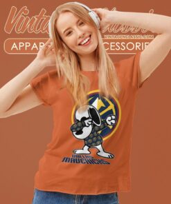 Snoopy Dabbing Denver Nuggets Shirt Women T shirt