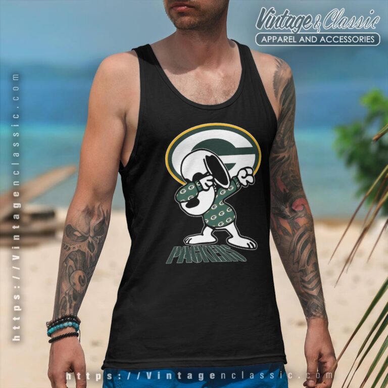 Snoopy Dabbing Green Bay Packers Shirt Tank Top Racerback Snoopy Dabbing Green Bay Packers Shirt Tank Top Racerback