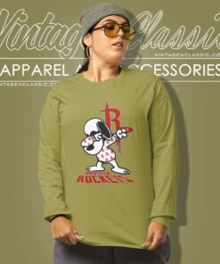 Snoopy Dabbing Houston Rockets Shirt Long Sleeve Tee