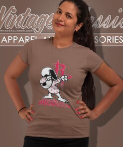 Snoopy Dabbing Houston Rockets Shirt Women T shirt