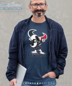 Snoopy Dabbing Houston Texans Shirt Long Sleeve Tee