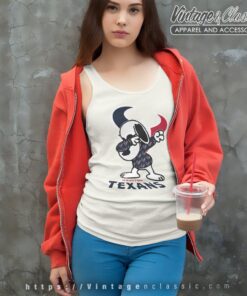Snoopy Dabbing Houston Texans Shirt Tank Top Racerback