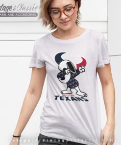 Snoopy Dabbing Houston Texans Shirt Women T shirt