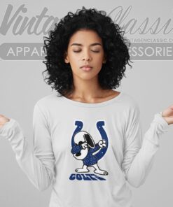Snoopy Dabbing Indianapolis Colts Shirt Long Sleeve Tee