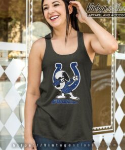 Snoopy Dabbing Indianapolis Colts Shirt Tank Top Racerback