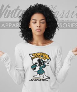 Snoopy Dabbing Jacksonville Jaguars Shirt Long Sleeve Tee