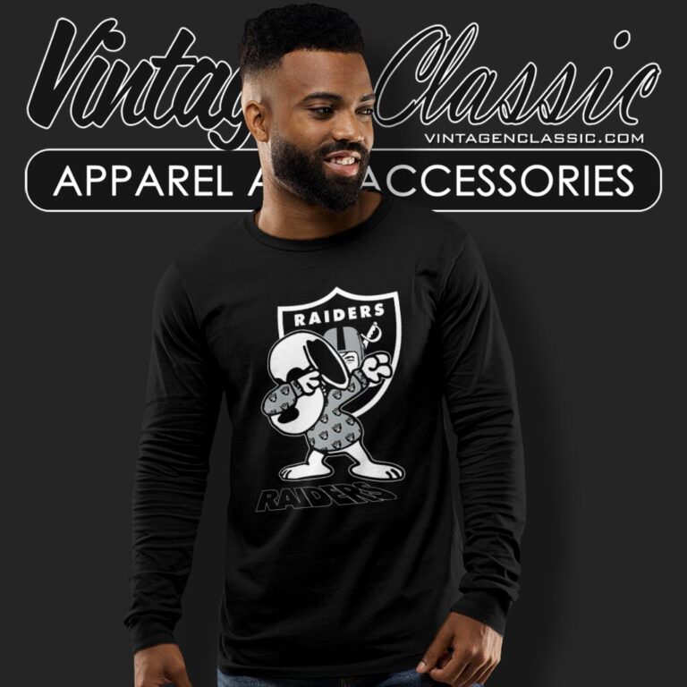 Snoopy Dabbing Las Vegas Raiders Shirt Long Sleeve Tee Snoopy Dabbing Las Vegas Raiders Shirt Long Sleeve Tee