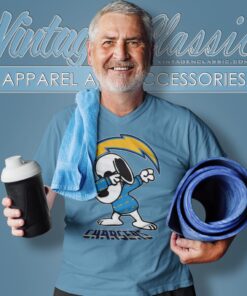 Snoopy Dabbing Los Angeles Chargers Shirt V Neck TShirt