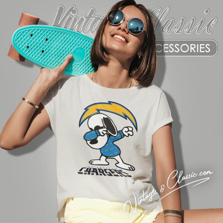 Snoopy Dabbing Los Angeles Chargers Shirt Women T shirt Snoopy Dabbing Los Angeles Chargers Shirt Women T shirt
