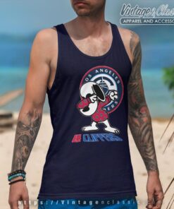 Snoopy Dabbing Los Angeles Clippers Shirt Tank Top Racerback