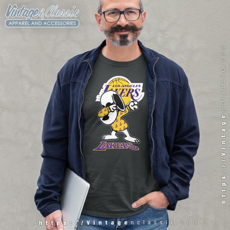 Snoopy Dabbing Los Angeles Lakers Shirt Long Sleeve Tee Snoopy Dabbing Los Angeles Lakers Shirt Long Sleeve Tee