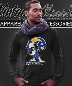 Snoopy Dabbing Los Angeles Rams Shirt 5 Snoopy Dabbing Los Angeles Rams Shirt Long Sleeve Tee
