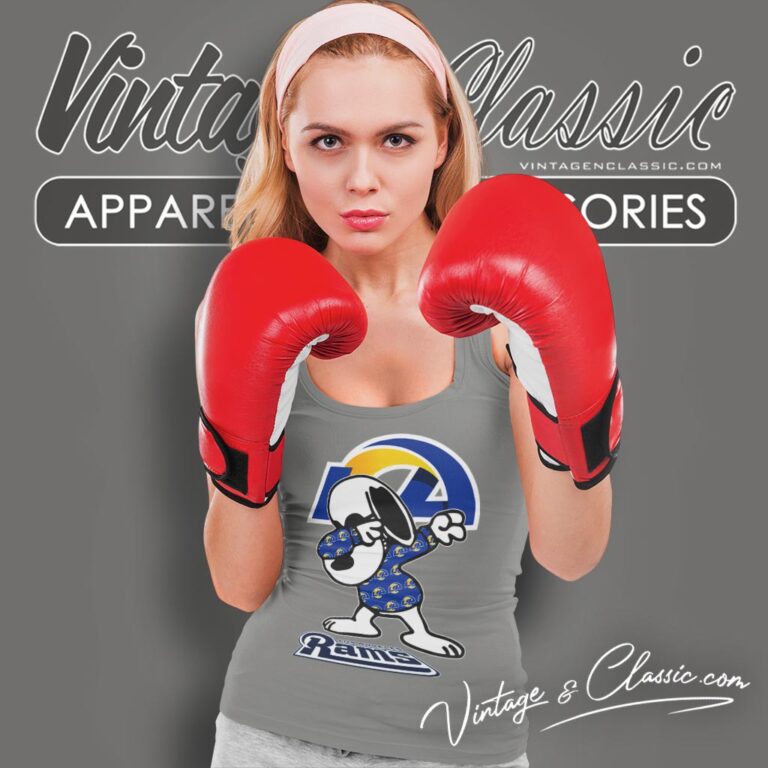 Snoopy Dabbing Los Angeles Rams Shirt Tank Top Racerback Snoopy Dabbing Los Angeles Rams Shirt Tank Top Racerback