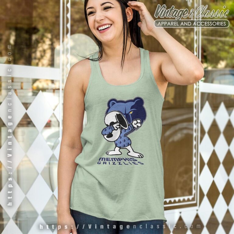 Snoopy Dabbing Memphis Grizzlies Shirt Tank Top Racerback Snoopy Dabbing Memphis Grizzlies Shirt Tank Top Racerback