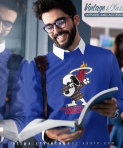 Snoopy Dabbing Miami Heat Shirt 4 Snoopy Dabbing Miami Heat Shirt Sweatshirt