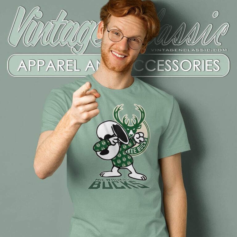 Snoopy Dabbing Milwaukee Bucks Shirt T shirt Snoopy Dabbing Milwaukee Bucks Shirt T shirt