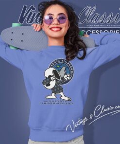Snoopy Dabbing Minnesota Timberwolves Shirt Sweatshirt