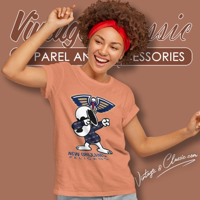 Snoopy Dabbing New Orleans Pelicans Shirt Women T shirt Snoopy Dabbing New Orleans Pelicans Shirt Women T shirt