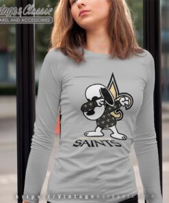 Snoopy Dabbing New Orleans Saints Shirt Long Sleeve Tee