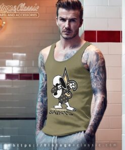 Snoopy Dabbing New Orleans Saints Shirt Tank Top Racerback