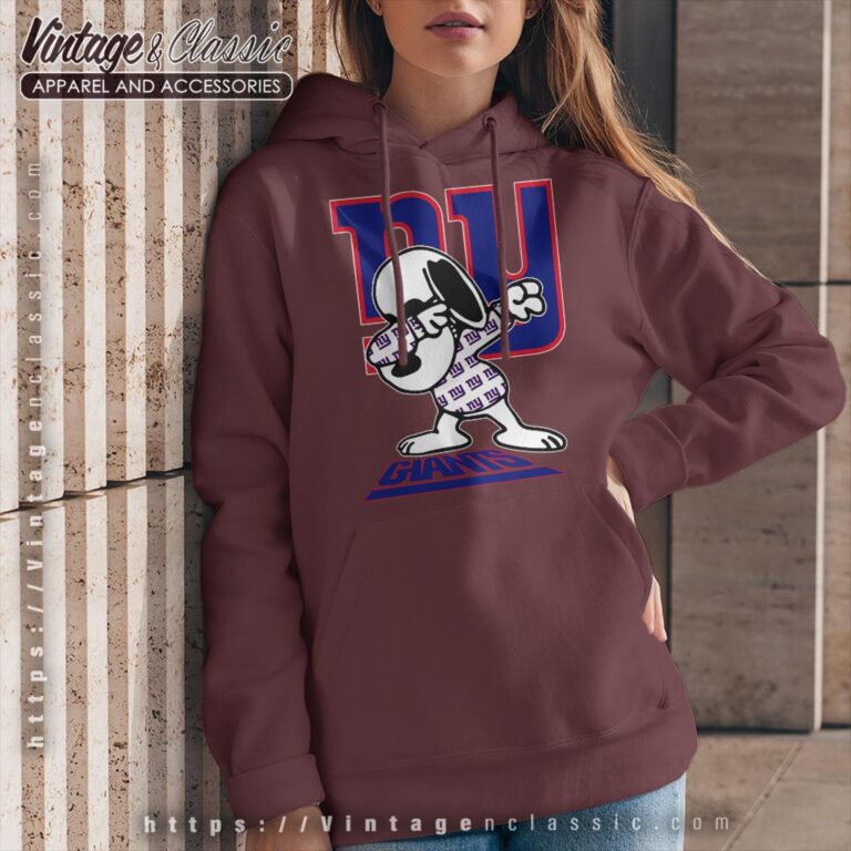 Snoopy Dabbing New York Giants Shirt Hoodie Snoopy Dabbing New York Giants Shirt Hoodie
