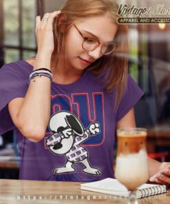 Snoopy Dabbing New York Giants Shirt Women T shirt