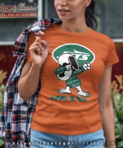 Snoopy Dabbing New York Jets Shirt Women T shirt