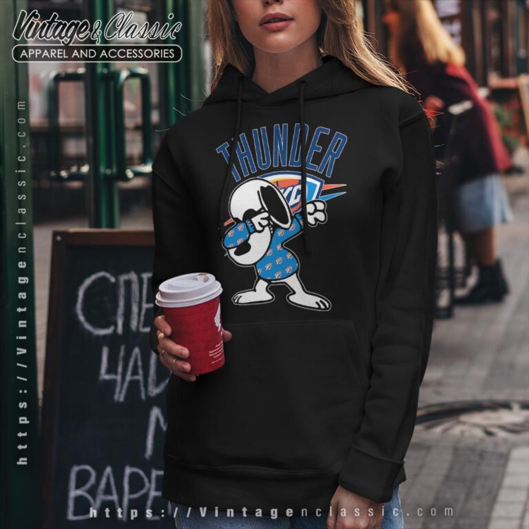Snoopy Dabbing Oklahoma City Thunder Shirt Hoodie Snoopy Dabbing Oklahoma City Thunder Shirt Hoodie