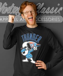 Snoopy Dabbing Oklahoma City Thunder Shirt