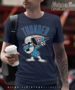 Snoopy Dabbing Oklahoma City Thunder Shirt T shirt