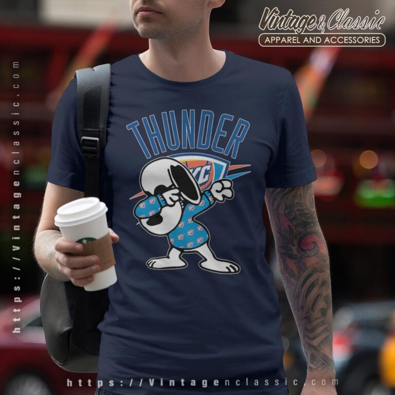 Snoopy Dabbing Oklahoma City Thunder Shirt T shirt Snoopy Dabbing Oklahoma City Thunder Shirt T shirt