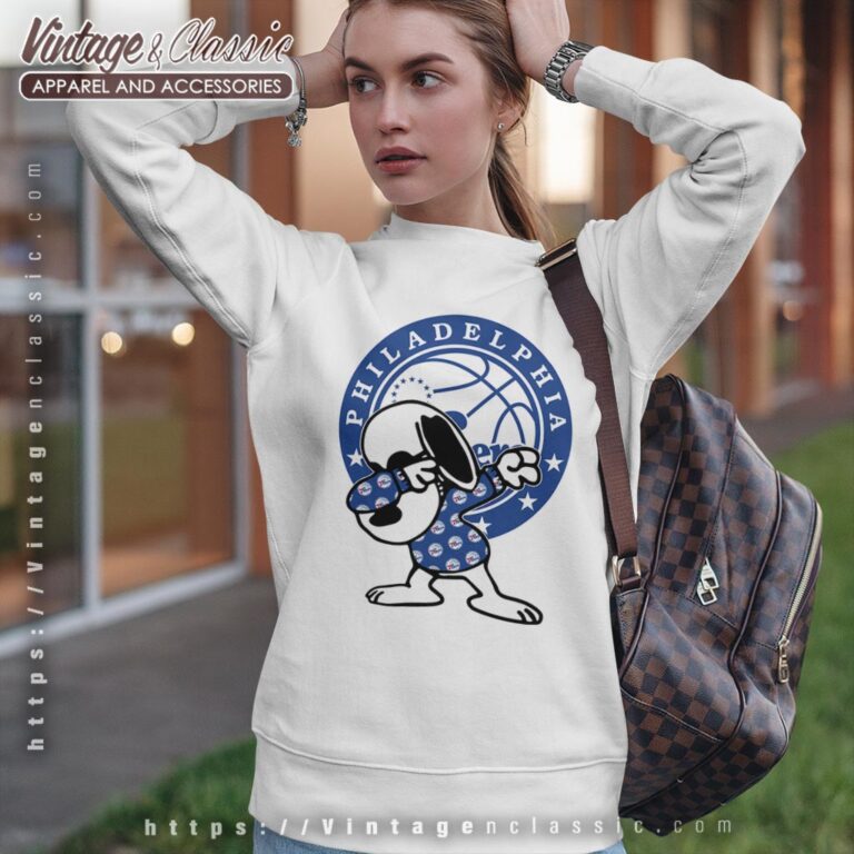Snoopy Dabbing Philadelphia 76ers Shirt Sweatshirt Snoopy Dabbing Philadelphia 76ers Shirt Sweatshirt