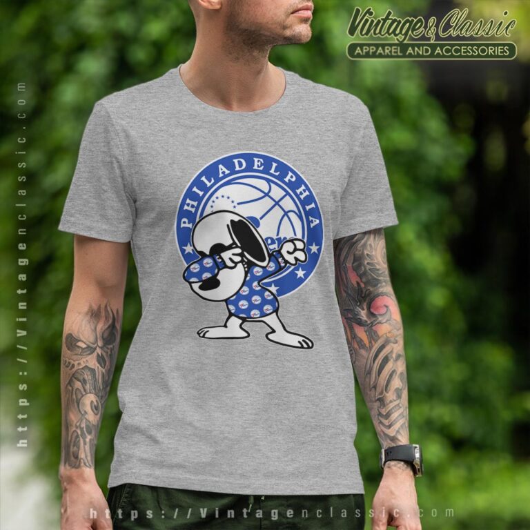 Snoopy Dabbing Philadelphia 76ers Shirt T shirt Snoopy Dabbing Philadelphia 76ers Shirt T shirt