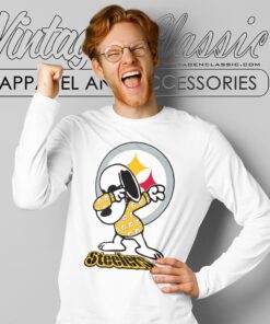 Snoopy Dabbing Pittsburgh Steelers Shirt Long Sleeve Tee