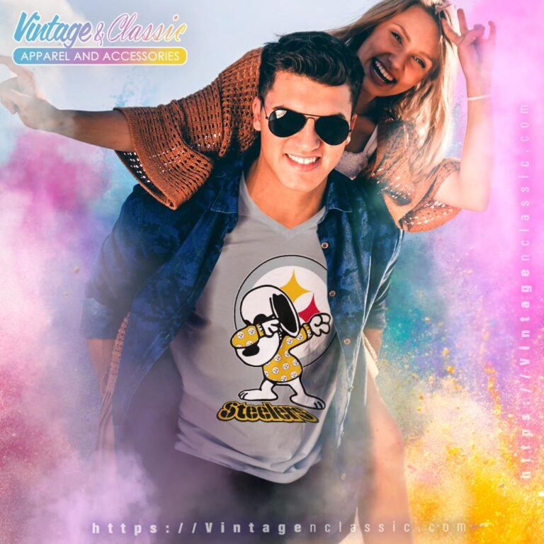 Snoopy Dabbing Pittsburgh Steelers Shirt V Neck TShirt Snoopy Dabbing Pittsburgh Steelers Shirt V Neck TShirt